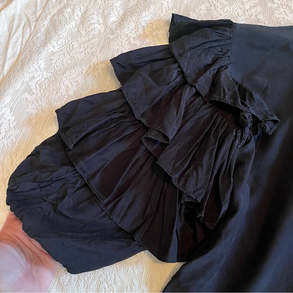 Marie Oliver Ferne ruffle sleeve top - Picture 7 of 9